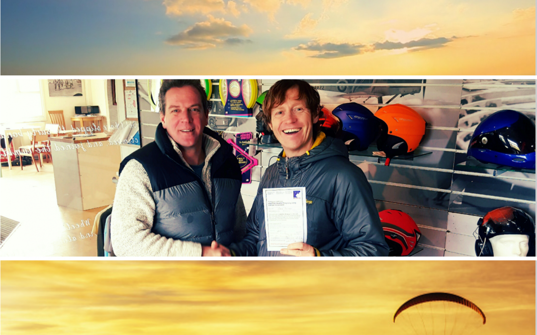 So today I passed my Paragliding Pilots License and I am over the moon.