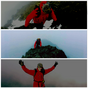 Gavin Sandford of www.IcanandIwill.co.uk Charity Ambassador Athlete Adventurer. Bob Graham Round 2017. Going over Striding Edge. Lake District